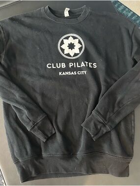 Club Pilates Kansas City Black Crewneck Sweatshirt